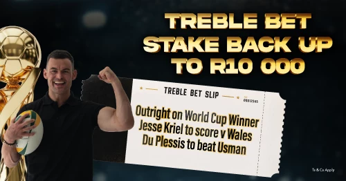 Stake Back Treble up to R10k