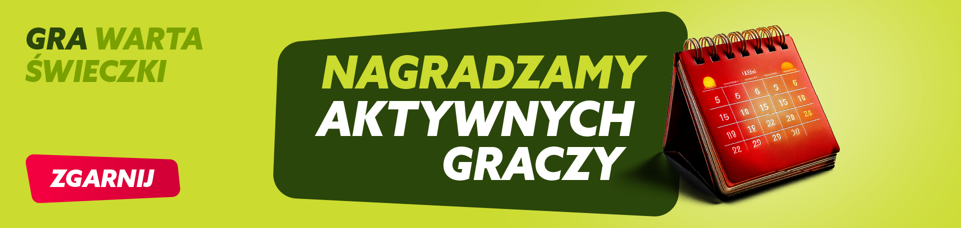 banner gra warta świeczki