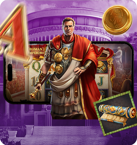 Símbolos do jogo Roman Emperors.