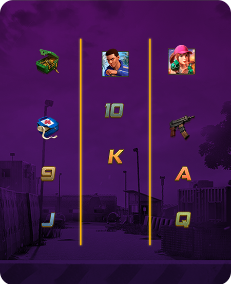 Símbolos do jogo Battleground Royale.