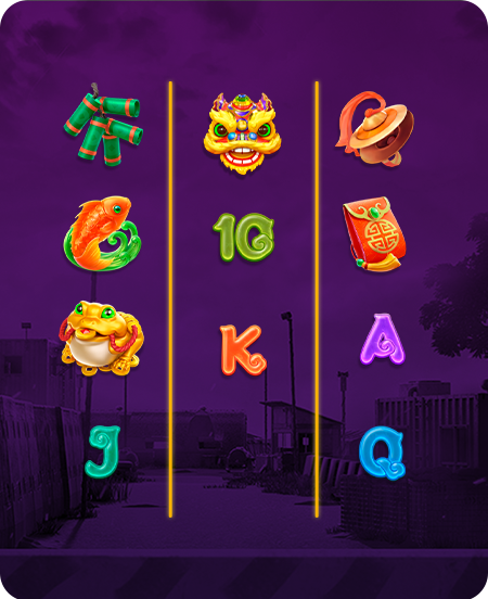 Símbolos do jogo Caishen Wins.