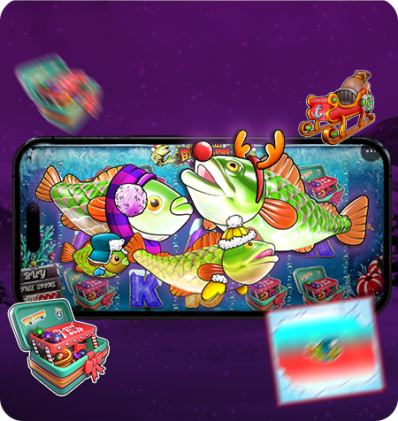 Símbolo Dinheiro do jogo Christmas Big Bass Bonanza.