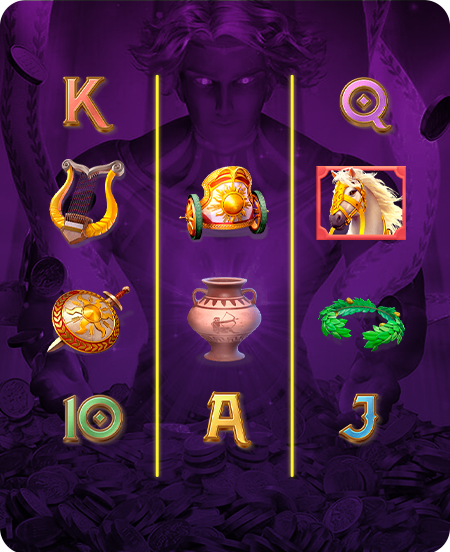 Símbolos do jogo Rise of Apollo.