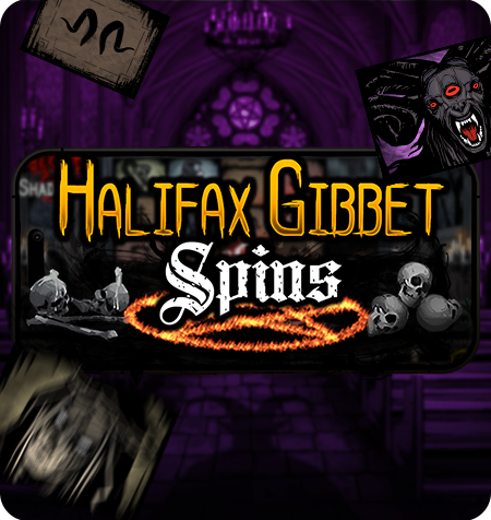 Halifax Gibbet Spins do jogo.