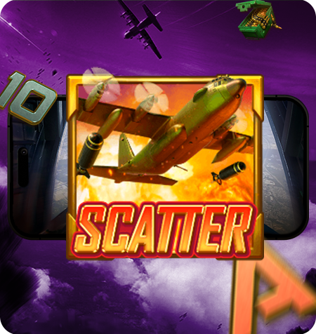 Símbolo Scatter do jogo Battleground Royale.