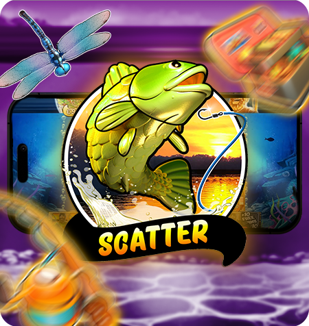 Símbolo Scatter do jogo Big Bass Bonanza Keeping It Reel.