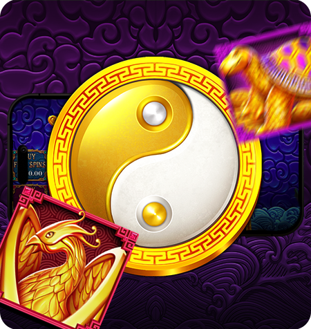 Símbolo Scatter Dourado do jogo 5 Lions Reborn