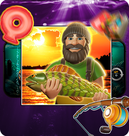Símbolo Wild do jogo Big Bass Bonanza 1000.