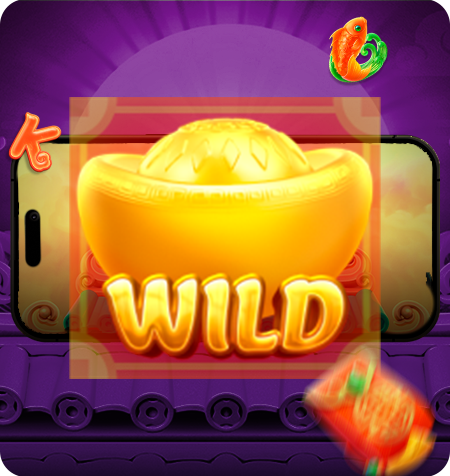 Símbolo Wild do jogo Caishen Wins.