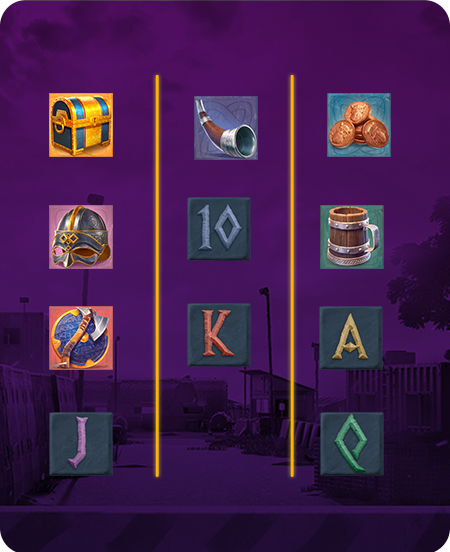 Símbolos do jogo Asgardian Rising.