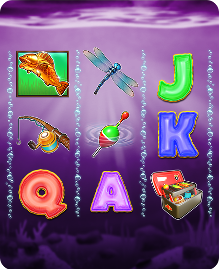 Símbolos do jogo Big Bass Bonanza Keeping It Reel.