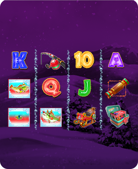 Símbolos do jogo Christmas Big Bass Bonanza.