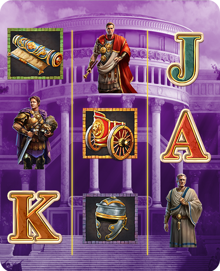 Símbolos do jogo Roman Emperors.