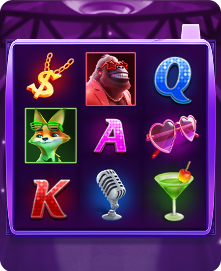 Símbolos do jogo Party Star.