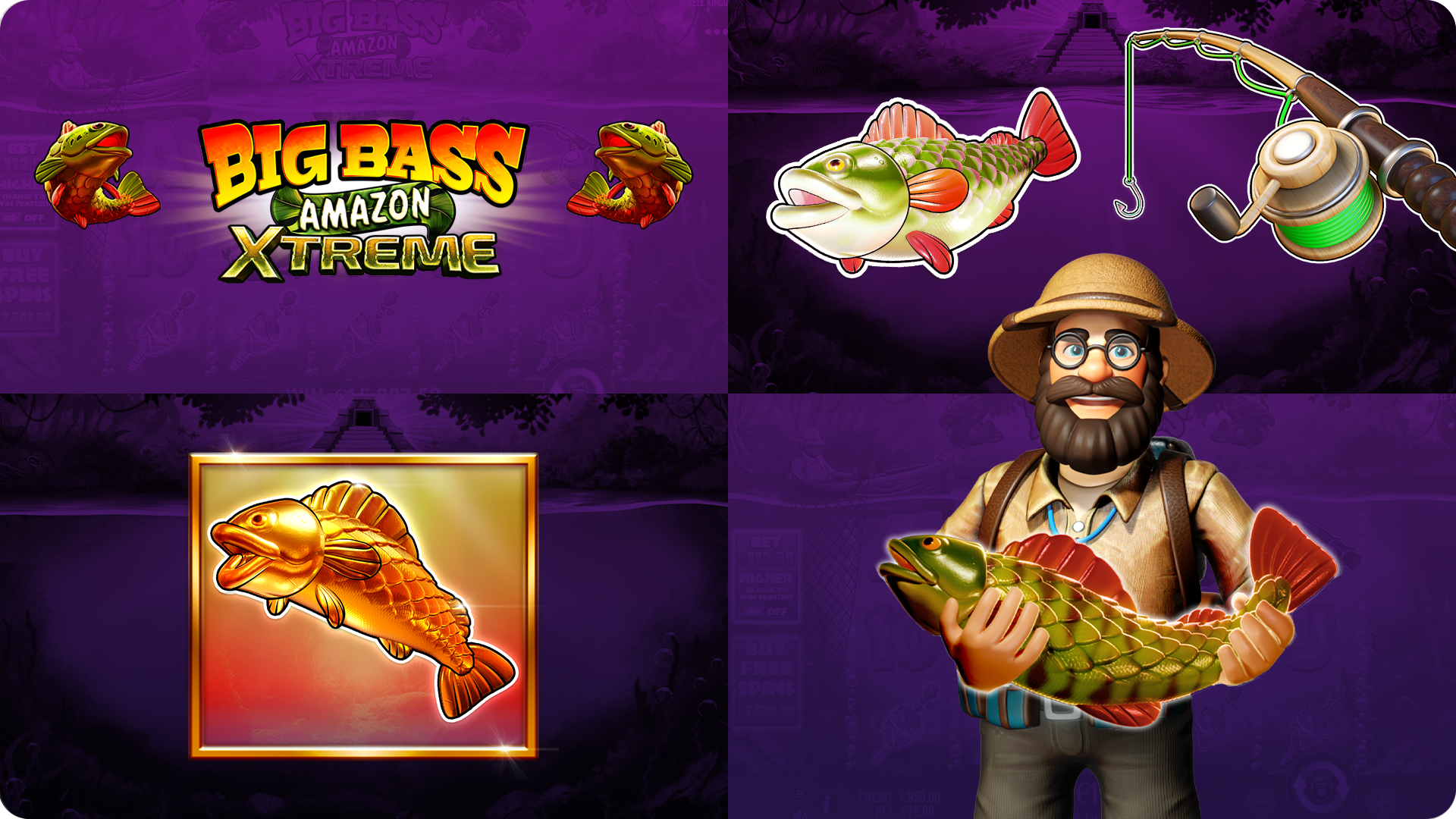Logo do jogo Big bass Amazon Xtreme