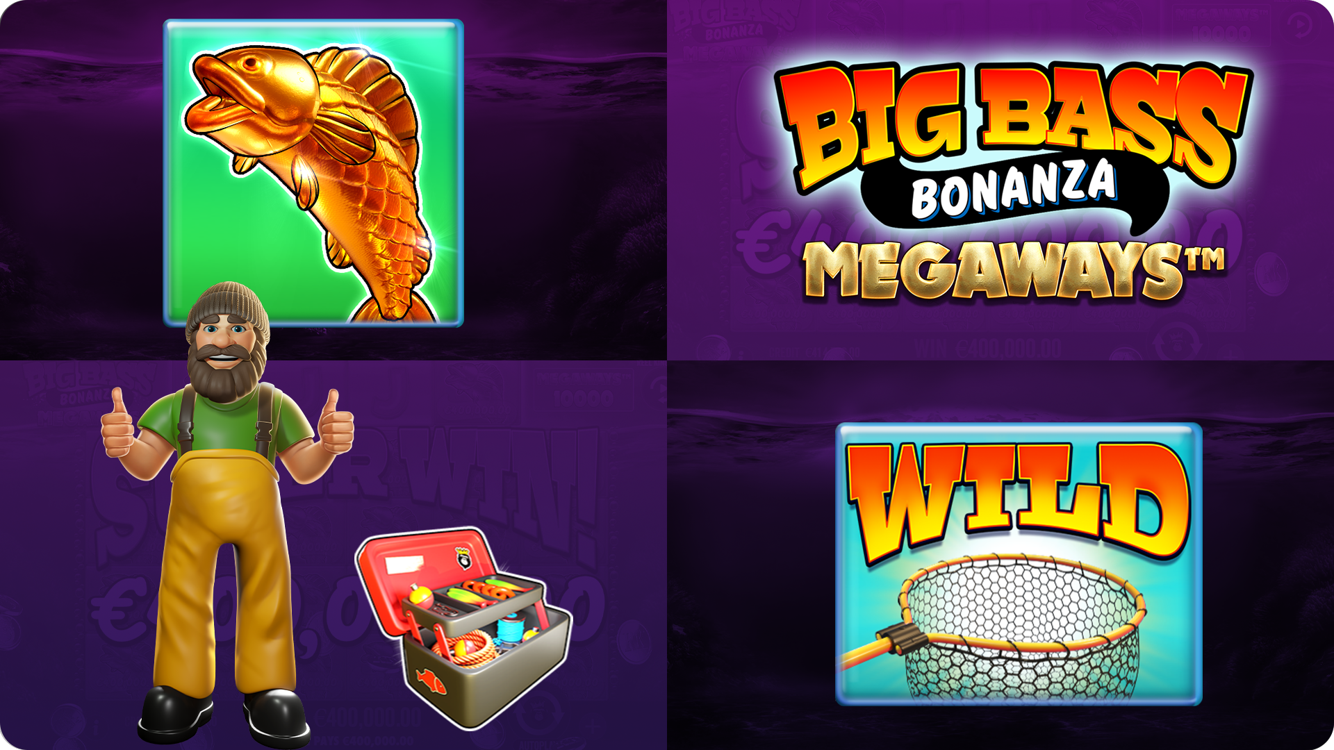 Logo do jogo Big bass Bonanza Megaways