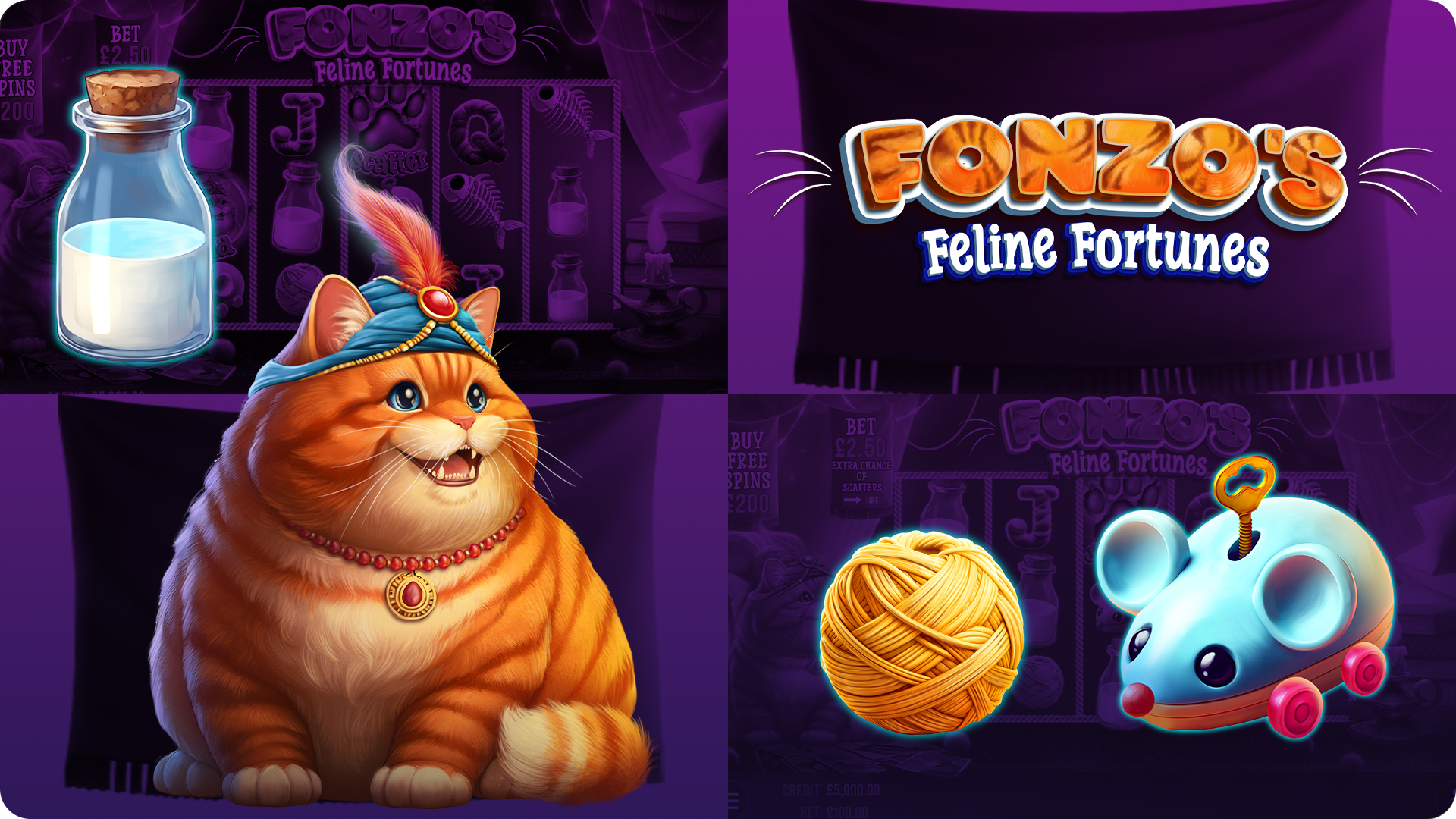 Logo do jogo Fonzo Feline Fortunes