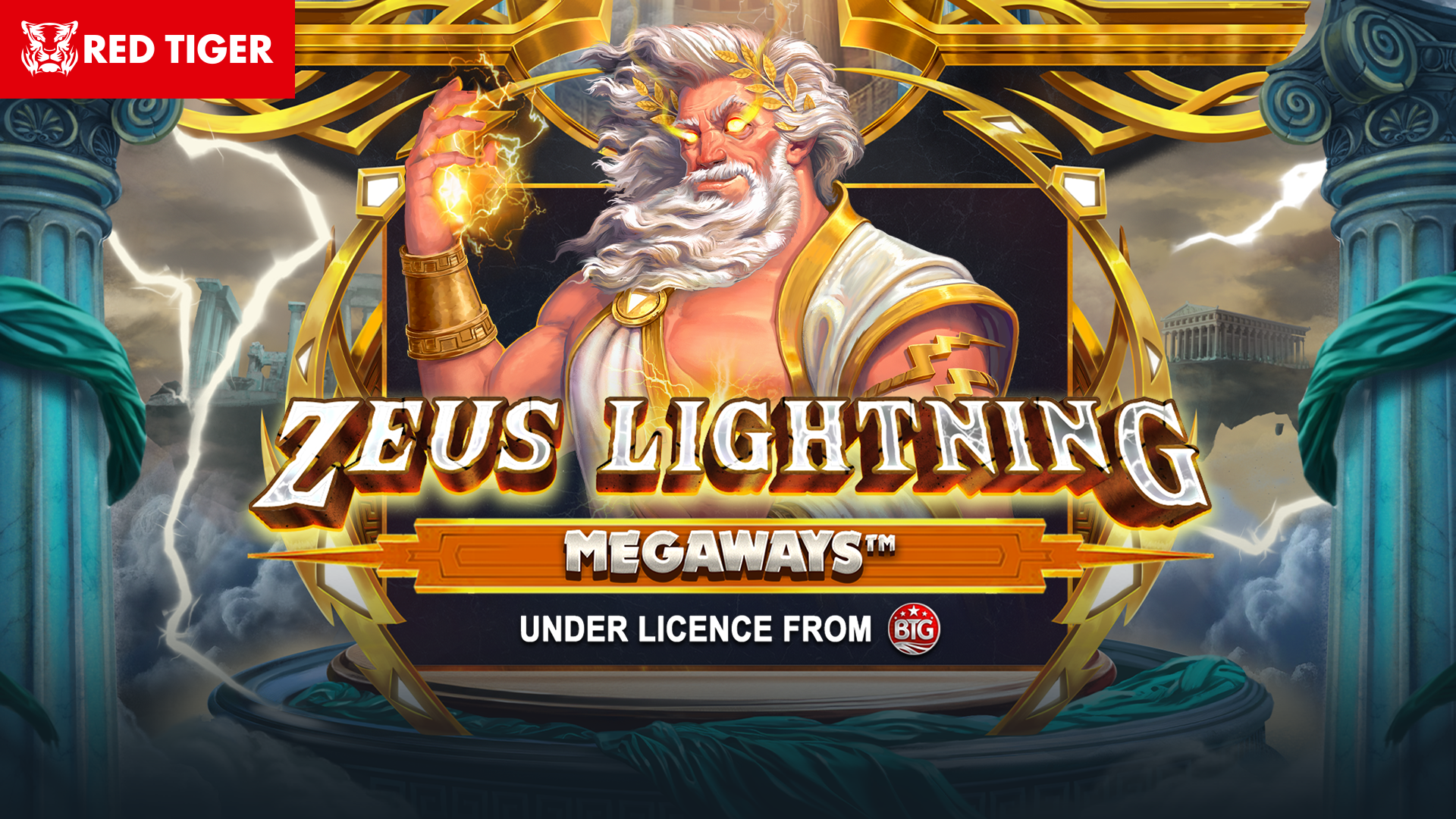 Logo do jogo Zeus lightning megaways