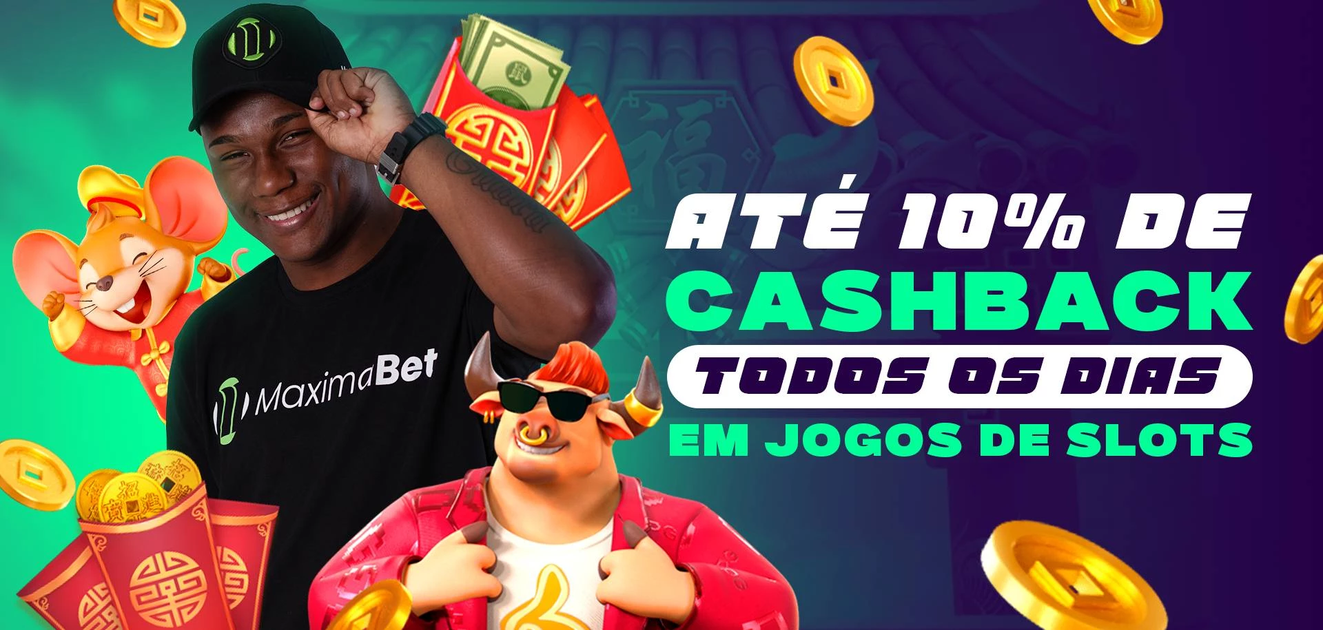 BÔNUS CASHBACK DIÁRIO DE ATÉ 10%