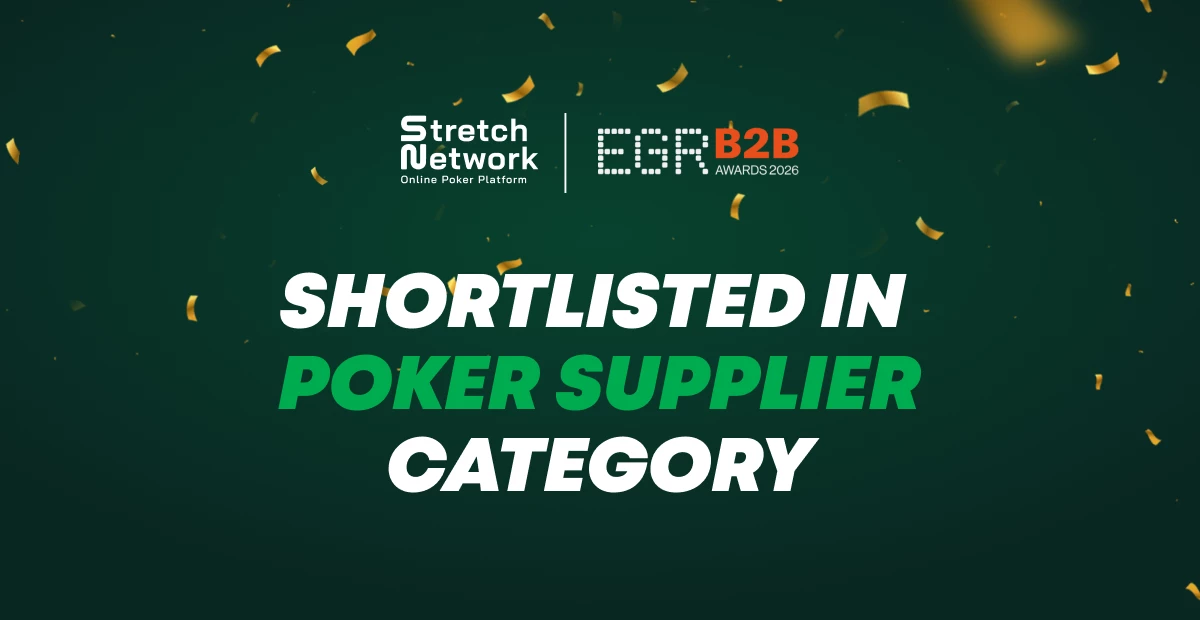 SHORTLISTED IN POKER SUPPLIER CATEGORY AT EGR B2B AWARDS 2026