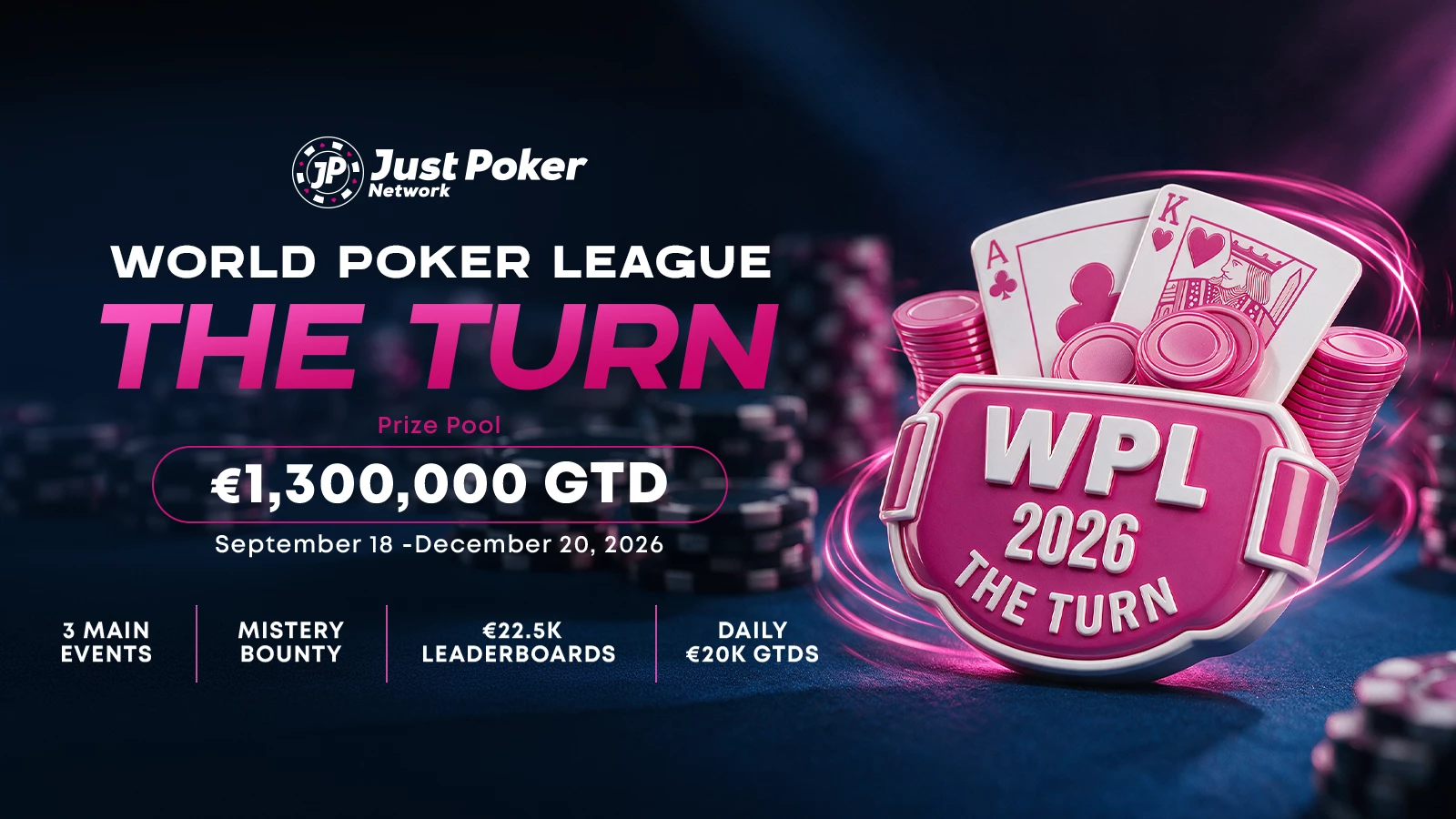 WPL: THE TURN Brings Over €1.38 Million in Guarantees to JUST POKER
