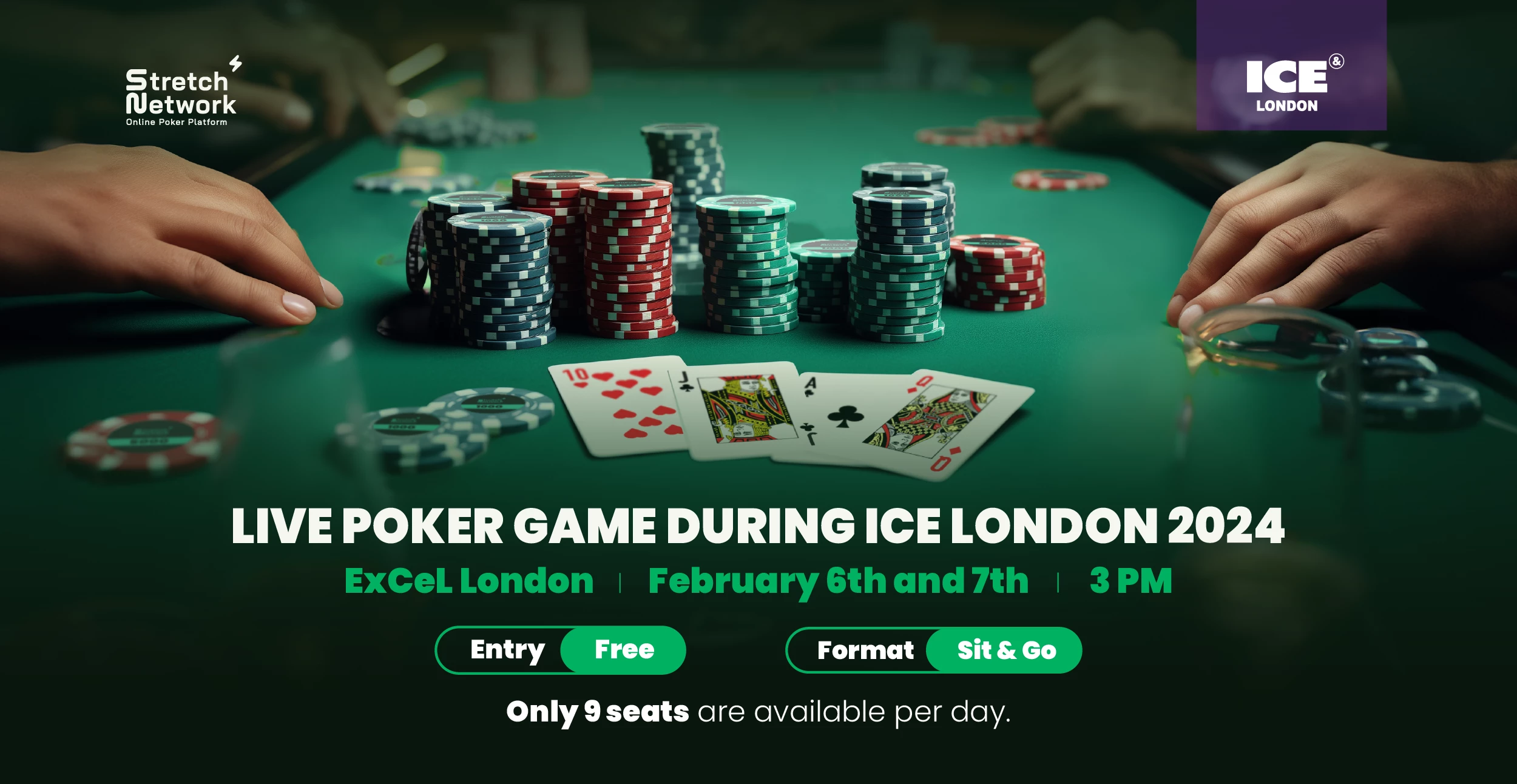 Stretch Network Will Host Live Poker Tournament During ICE London 2024
